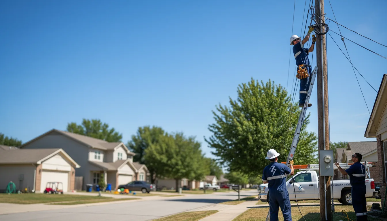 Residential electrician providing installation services in Moro, AR